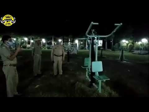 Viral video ghost exercise in garden , horror video ghost in garden  workout on machine
