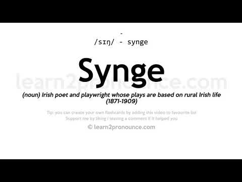 Synge pronunciation and definition