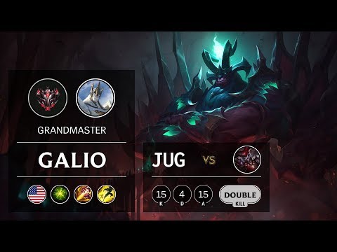 Galio Jungle vs Shaco - NA Grandmaster Patch 9.13