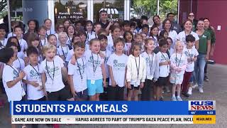 CMS Students Sorting Food at Feeding San Diego