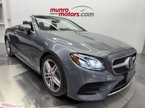 2018 Mercedes-Benz E-Class E 400 4MATIC Cabriolet in Gray for sale at Munro Motors in Brantford, ON