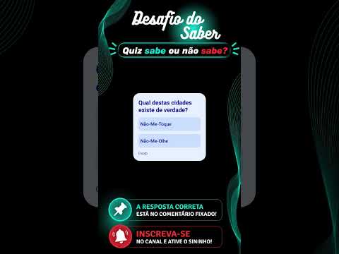 #Geografia - Sabe ou não sabe? Essa cidade existe mesmo? 😂