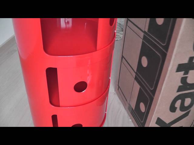 Vídeo relacionado con Kartell Componibili Big, Mueble Contenedor 2 Elementos, Diámetro 42 cm, Blanco