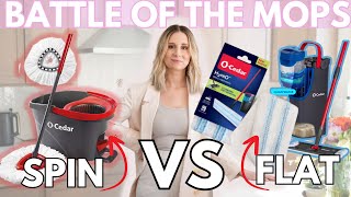 2025 Battle of The Ocedar Mops|Spin Vs Flat| Which Mop Is Be