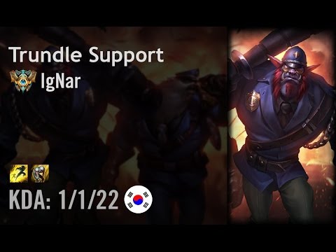 Trundle Support vs Alistar - IgNar - KR Challenger Path 6.3