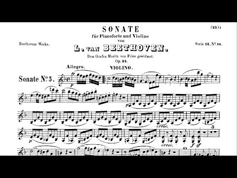 Beethoven's "Spring Sonata" Op.24 Allegro
