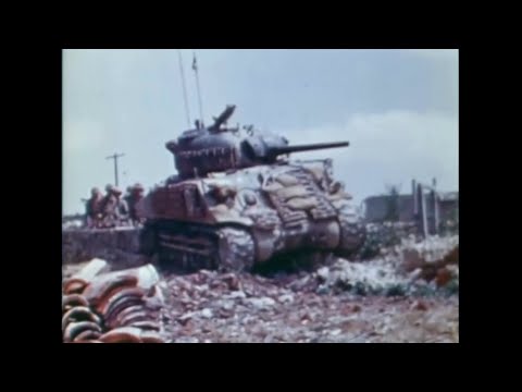 6th Marine Division Near Naha, Okinawa 1945 - Original Color Combat  Footage