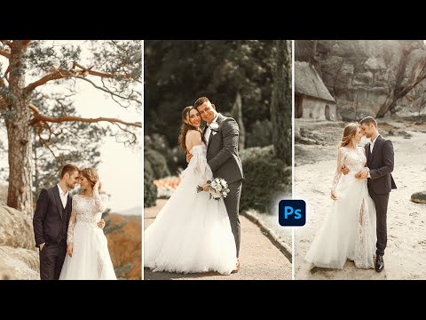 Vintage Wedding Color Grading Effect in Photoshop