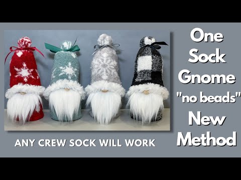 Make a Quick and Easy One Sock Gnome/Christmas Gnome/Craft Fair Favorite