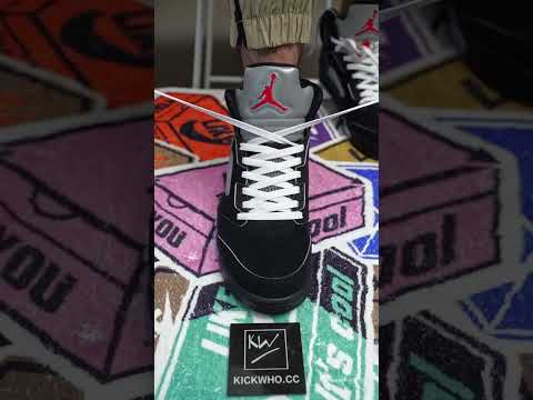 How to lace jordan 5 Retro OG Metallic Reimagined # #shoelacestyle #nike #airjordan5