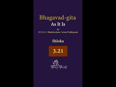 Bhagavad-gita 3.21#shorts