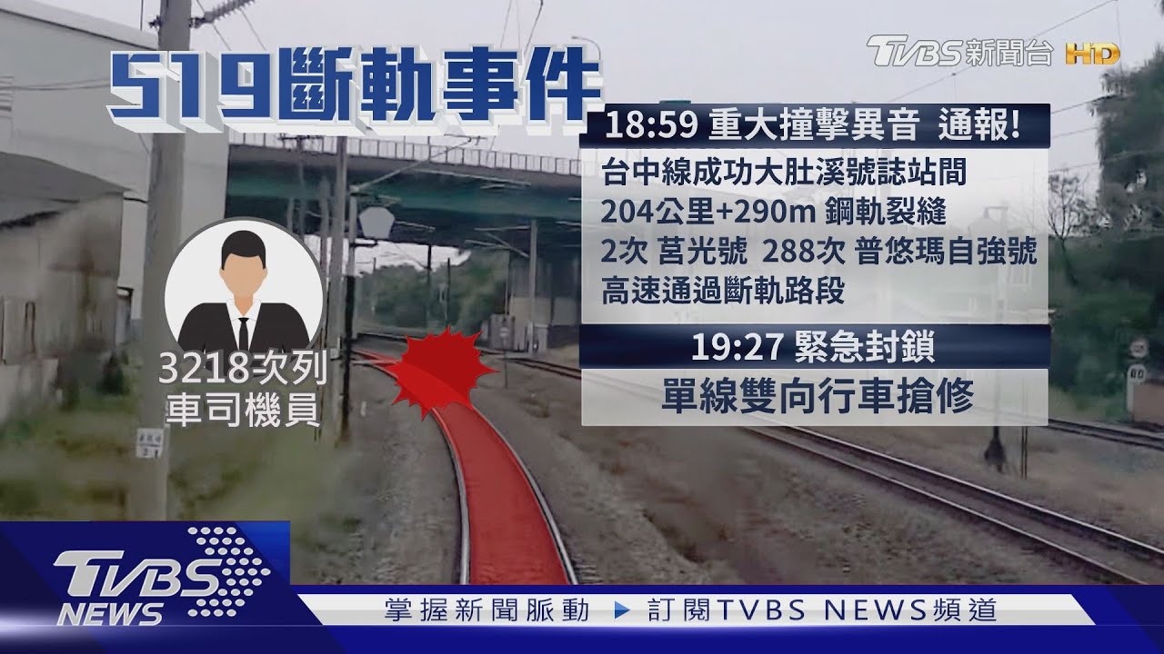 林佳龍震怒 2列車高速駛過「斷軌」恐翻車