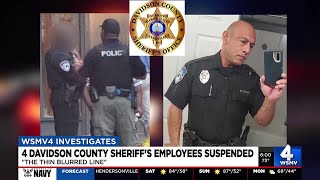 Four Davidson County Sheriff’s Office employees suspended following accusations of ‘abuse of posi...