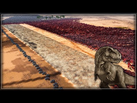 Haevy Modern Army vs 30.000 T-Rex - Ultimate Epic Battle Simulator 2