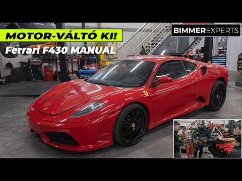 Ritka manuális Ferrari F430 V8 motor-váltó kiemelés!
