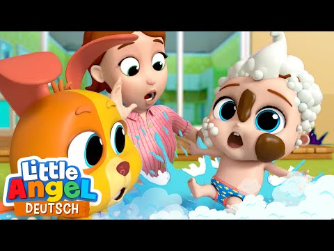 Nein, ich will nicht Baden! | Der kleine Dreckspatz | Little Angel Deutsch - Kinderlieder