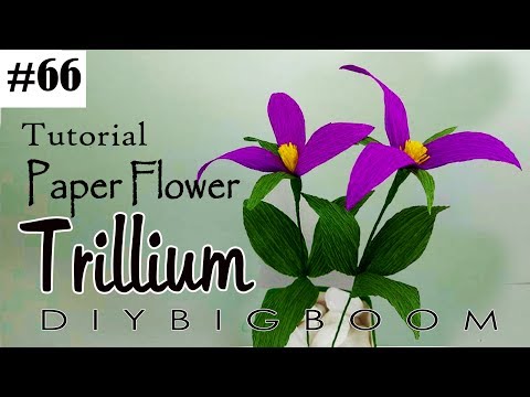 Paper flowers tutorial #66 - How to make paper flowers easy step by step