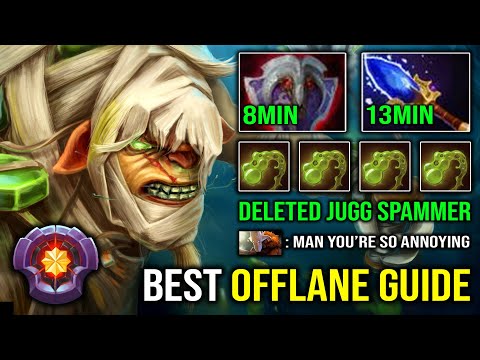 Best Offlane Guide Against Jugger Spammer | 13Min Scepter Bristleback 26Kills Imba Nasal Goo Dota 2