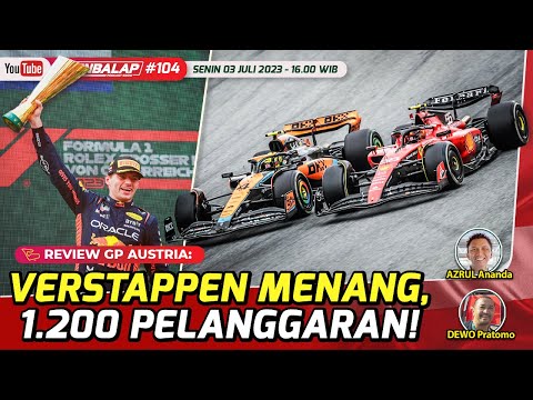 Verstappen Menang Balapan 1.200 Pelanggaran di F1 GP Austria