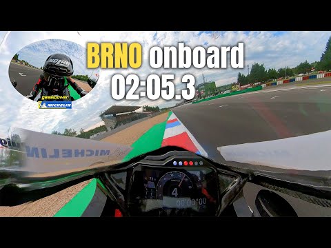 Full Onboard Lap | 2:05.3 Brno Circuit NEUER ASPHALT | Honda CBR1000RR-R  SBK Tech Fahrwerk
