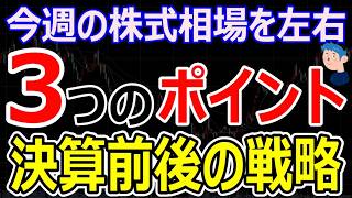 【今週の株式市場3つの注目ポイント】三菱UFJ、トヨタなど主力銘柄の決算本格化の中のスイングトレード投資戦略