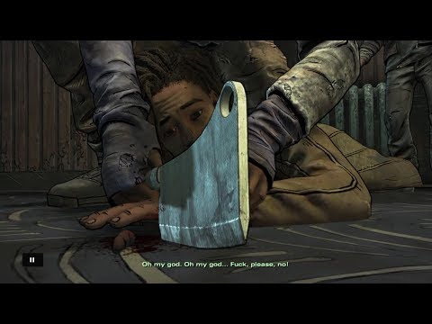 Lilly Cut off Louis's Finger - The Walking Dead The Final Season Episode 3