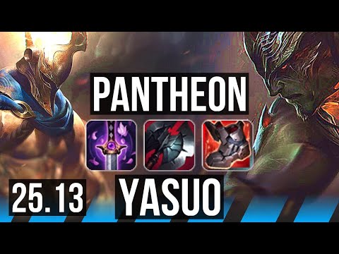 PANTHEON vs YASUO (MID) | 8/1/7 | KR Master | 25.13