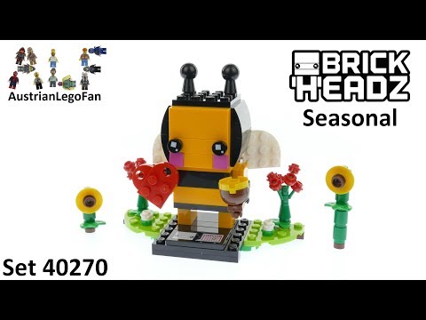 Vidéo LEGO BrickHeadz 40270 : Abeille de Saint-Valentin