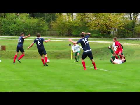 Michael Wallner von der SG Perwang/ Michaelbeuern makiert den Endstand