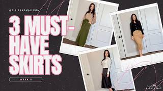 French Girl Skirt Tutorial + Capsule Wardrobe Hacks | DIY Sewing | Week 4