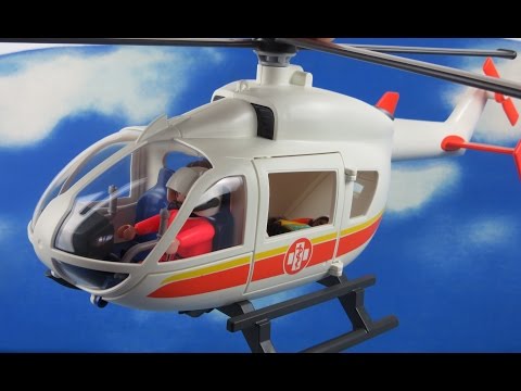Playmobil deutsch: Krankenhaus Rettungshelikopter