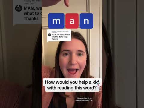 How can you support a child to read the word “man” using phonics?