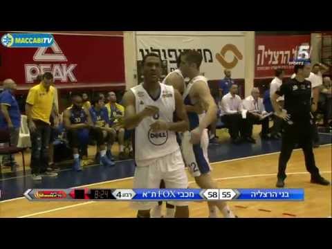 Highlights: Bnei Herzliya - Maccabi FOX Tel Aviv 70:85