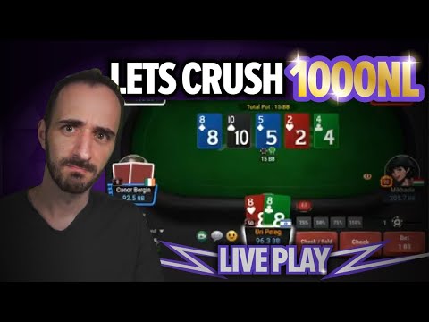 $1000 No-Limit Poker - High-Stakes Liveplay Session