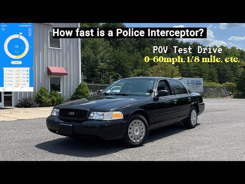 How Fast is a Police Interceptor? 2005 Ford Crown Victoria Police Interceptor - POV Test Drive