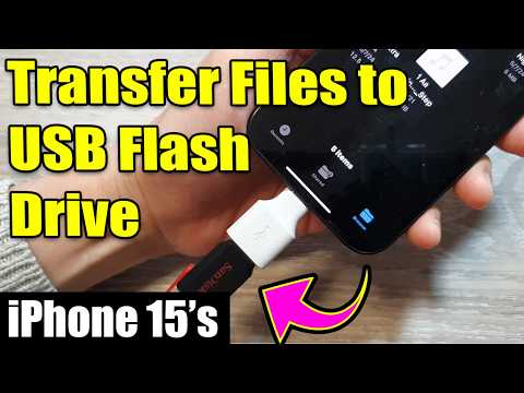 How to Transfer Files/PDF Documents/Music Audio to USB Flash Drive on iPhone 15/iPhone 15 Pro