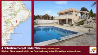 preview picture of video '4 Schlafzimmern 3 Bäder Villa zu verkaufen in Busot, Alicante, Spain'