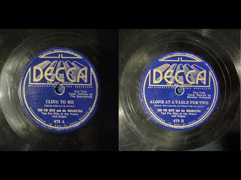 DECCA 679 from 1936 Ted Fio Rito, The Debutantes, Stanley Hickman - Cling To Me/Alone At A Table For