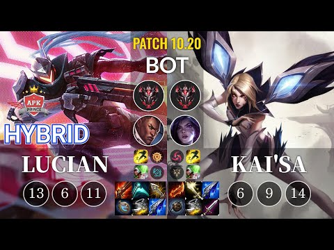 APK HyBrid Lucian vs Kai'Sa Bot - KR Patch 10.20