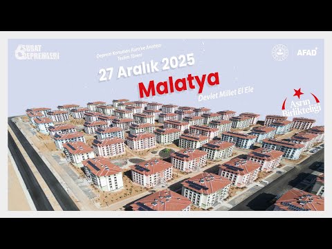 Malatya Deprem Konutları Kura Çekimi