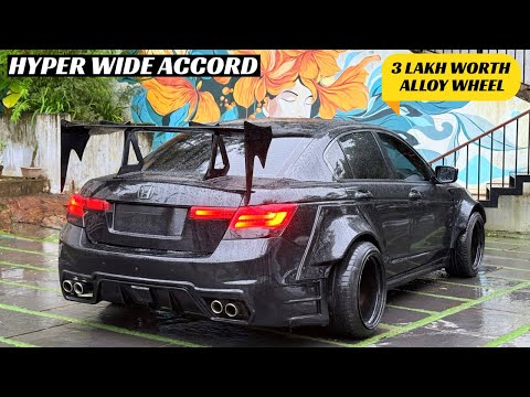 INDIA'S FIRST 3 PIECE ALLOY WHEEL 🥵 | HYPER WIDE HONDA ACCORD 🔥 | DUAL VALVETRONIC EXHAUST 😱🔥