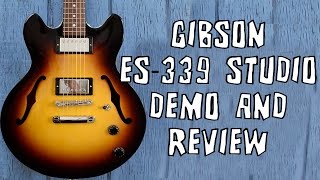 Video thumbnail for Gibson ES 339 Studio Electric Guitar Demo & Review by Matt The Guitar Guy