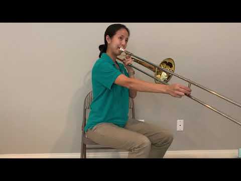 Trombone - lesson 1 - first 5 notes beginning band