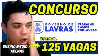 CONCURSO PREFEITURA DE LAVRAS MG 2026