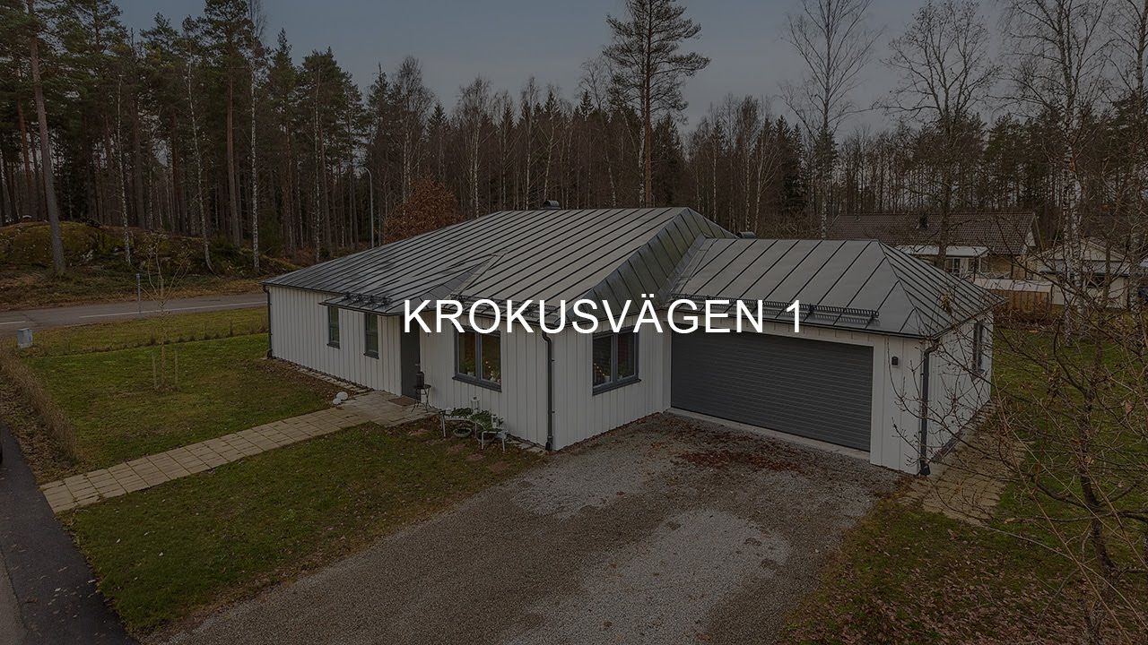4 rum Villa på Krokusvägen 1 Väckelsång Tingsryds kommun - video
