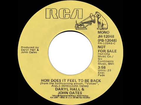 1980 Daryl Hall & John Oates - How Does It Feel To Be Back (mono radio promo 45)