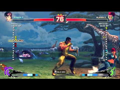 mayas2 [Fei] vs MATSUR1 [Viper] SSF4 Japanese Online Ranked Matches - TRUE-HD