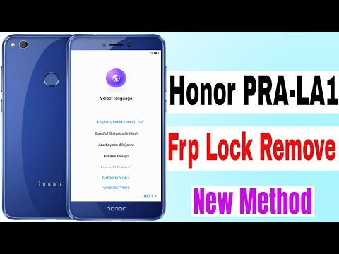 Honor 8 Lite PRA-LA1 Frp Unlock Bypass Google Lock New Method 2019