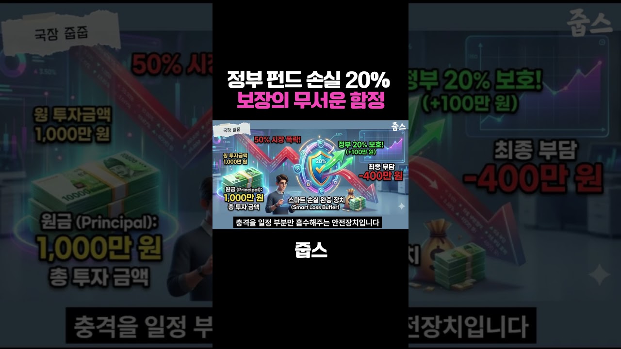 정부 펀드 손실 20% 보장의 무서운 함정