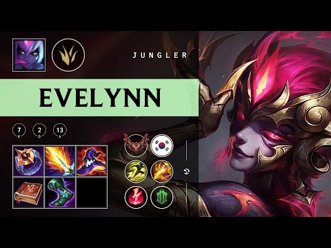 Evelynn Jungle vs Hecarim - KR Grandmaster Patch 25.24